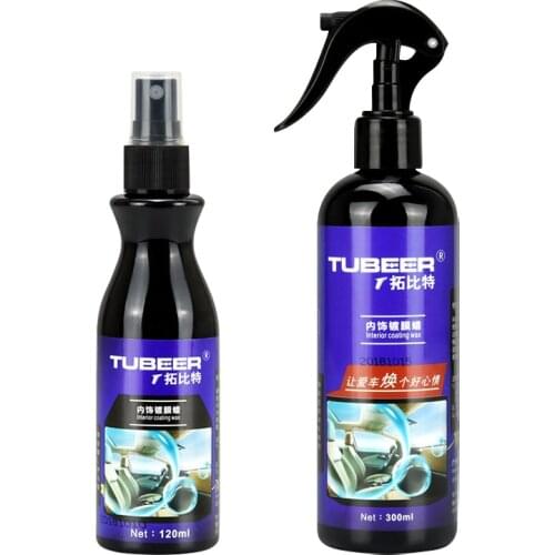 120ml Car Care Detailing Auto Interior Dashboard Seat Covers Plastic Leather Protective Brightening Restore Coating Wax