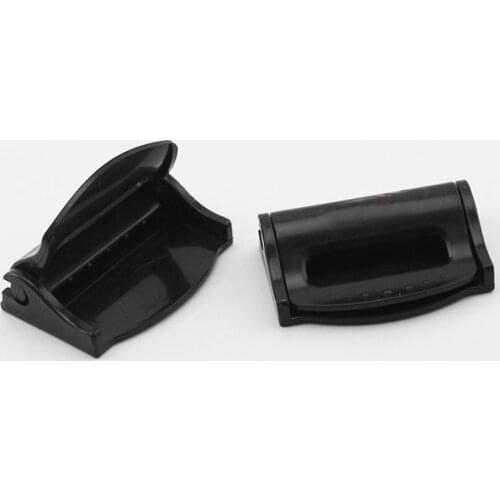 2PCS Adjustable Hard Plastic ABS Car Auto Truck Safety Seat Belt Strap Buckle No-Slip Anti Slip Clip Stopper Black Siver