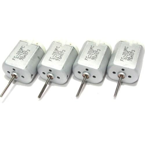 4pcs 20mm D Flat Shaft Central Door Lock Actuator Motor FC-280PC-22125, Long D Spindle, Power Locking Repair Engine