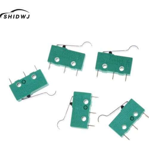5PCS 3 Pins Micro Touch Switches NO+NC 5a 125VAC 250VAC Mini Limit Switch Micro Switch Microswitches With 29mm Long Lever