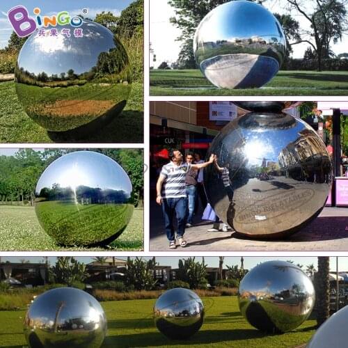 Free Shipping Personalized 2M Hanging Inflatable Mirror Ball / Inflatable Reflective Balloon / Air Sealed PVC Balloons Toys