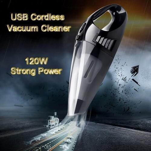 12V 120W Wireless Car Vacuum Cleaner Portable Handheld Auto Vacuum Cleaner Robot for Car Interior & Home & Computer Cleaning