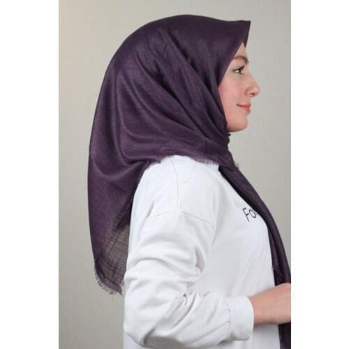 BONJELA SHİNE FLAT SILVERY LINEN SCARF-DESEN-02-RENK-04