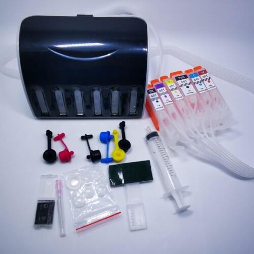CISS Ink Cartridge PGI-680XL PGI-680 CLI-681 For Canon PIXMA TS706/TR7560/TR8560/TS6160/TS6260/TS8160/TS8260/TS9160/TS9560