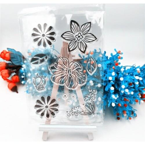 Hot sale chrysanthemum Transparent Clear Stamps / Silicone Seals Roller Stamp for DIY scrapbooking photo album/Card Making