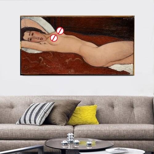 Amedeo Clemente Modigliani Old Famous Master Artist Caryatid Canvas Painting Poster Print for Living Room Wall Decor Wall Art