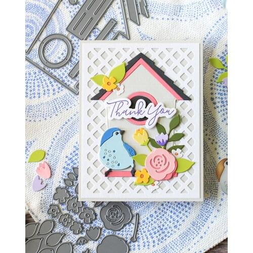 JMCRAFT 2021 New Cute Bird House Metal Cutting Dies DIY Scrapbook Handmade Paper Craft Metal Steel Template Dies