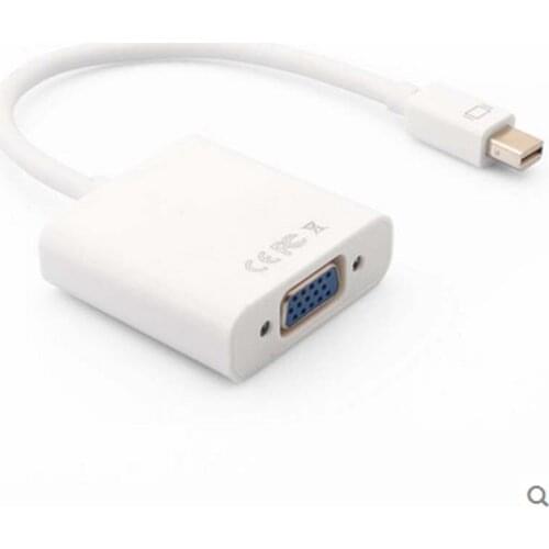 10pcs Mini DisplayPort DP Thunderbolt to VGA Adapter Cable for Apple MacBook Pro