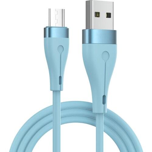 Fast Charging Data Cable Micro USB Type C Cable For Samsung Huawei 3A Liquid Silicone Mobile Phone Cable line For XiaoMi Phone