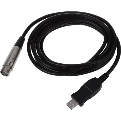 USB Male to 3 Pin XLR Female Microphone MIC Studio Audio Link Cable