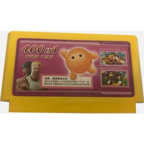 2Pcs / Lot (400 in 1 Game Cartridge No Repeat + 500 in 1 Game Card) 8 Bit 60 Pin Game Card