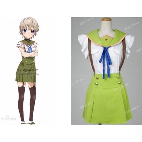 2016 New Anime Gakkou Gurashi! School-Live! Kurumi Ebisuzawa School Uniform Set Cosplay Costume