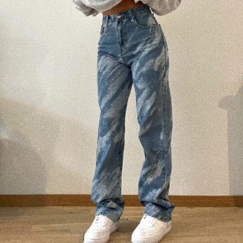 New autumn and winter casual straight-leg pants with high waist, women pants, Women pants high rise jeans, Women pants high rise