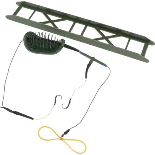 Plastic Fishing Baits Hooks Lure Trap Hook Line and Spring Coarse Fishing Tackle Set Replacement Tackles for Fisherman