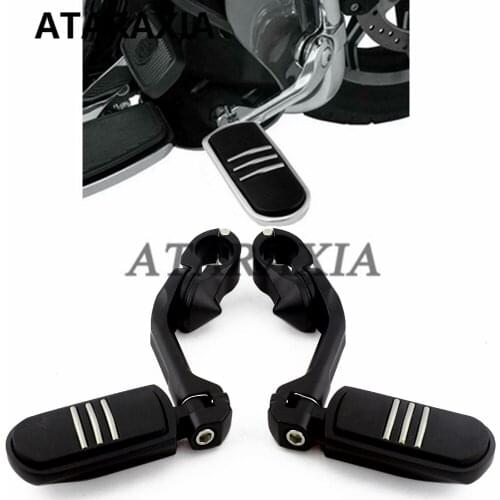 1-1/4" 32mm Highway Foot Pegs Foot Rest Mount Crash Engine Guard Footrest Pedal For Harley Touring Electra Road Glide Sportster