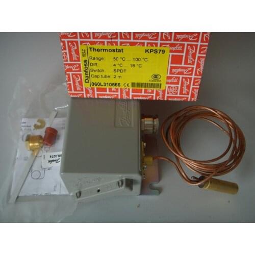 Acting direct selling KPS79, 060L310566 Danfoss temperature switch, KPS79 060L3104 original genuine