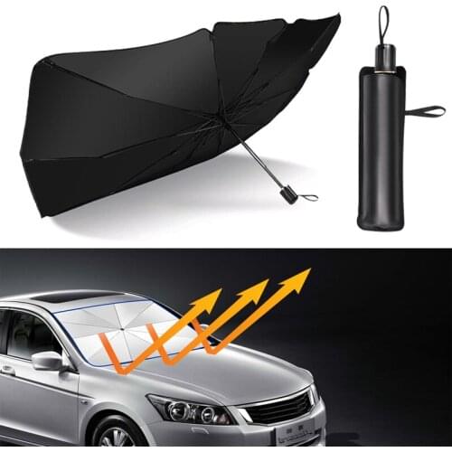UV Protection Car Parasol Foldable Front Windshield Cover Sun Visor Sunshade Sombrilla For Skoda Octavia Superb 2 3 Fabia Kodiaq