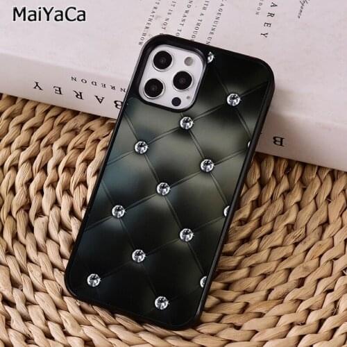 MaiYaCa Quilted Texture Sofa Pattern Sticker Phone Case For iphone 11 12 mini Pro X XR XS MAX 6S 7 8 Plus 5S SE 2020 Cover Shell