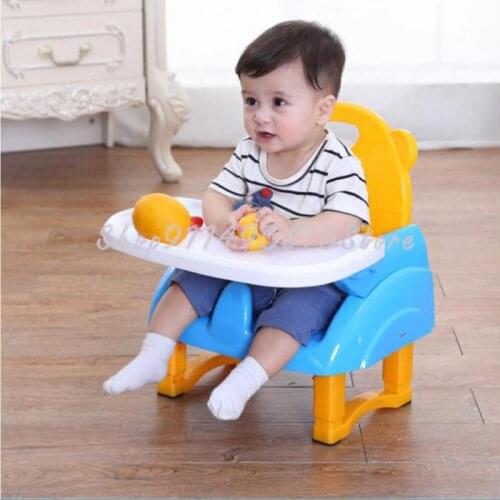 Child Dining Chair Baby Dining Table Portable Baby Eating Table Foldable Child Chair Back Seat Small Stool