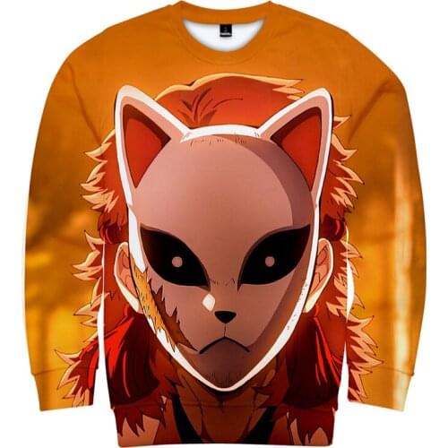 3d Hoodies Pullover Japanese Anime Blade of Ghost Fashion Men Women Capless Sweatshirts Casual Unisex Long Sleeve 3D Hoodie Tops