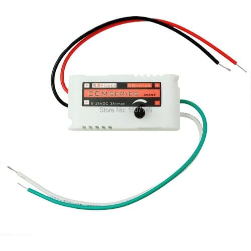 Unique Goods - CCMminiS DC Motor Speed Controller PWM 6-24V (max) 3A Variable Speed regulator Switch adjustable driver