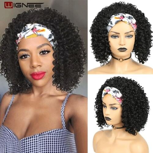 Wignee Short Soft Black Synthetic Wigs Faux locs Dreadlock Dreads Braiding Crochet Twist Fiber For Black Women Daily Hair Wigs