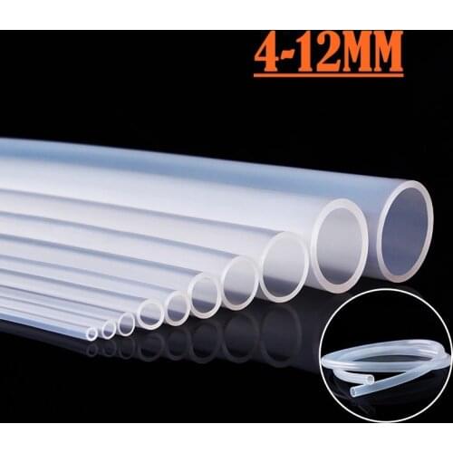 1 Meter Food Grade Transparent Silicone Rubber Hose 4-12mm Inner Diameter Air Pump Tube