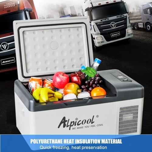 12/24/220V Freezer Fridg Car Refrigerator Freezer 45W Compact Small Refrigerator Cooler for Vehicle Car Truck Van RV Outdoor