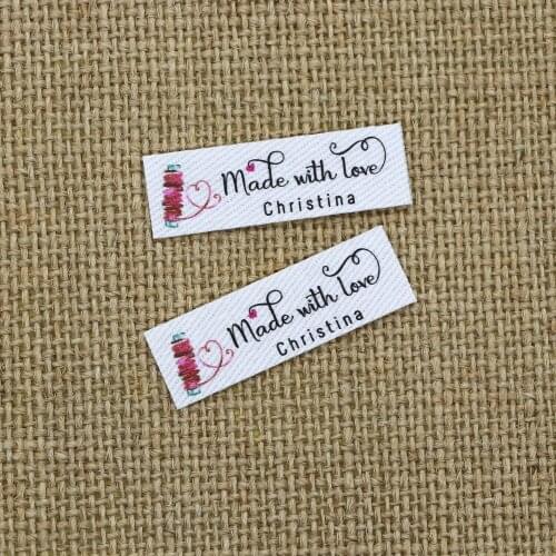 120 pieces Personalized name Labels for child, Custom logo tags, Iron on label, Custom Clothing Labels(YT172)