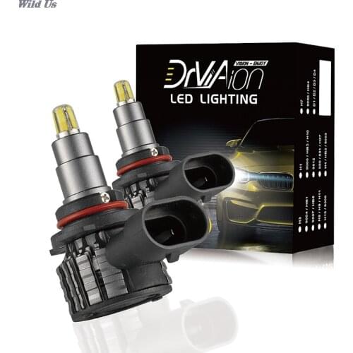 2Pcs 48 Chips 4 Sides 9005/HB3 LED Lamp Car Headlight Bulbs 360 Degree 6000K