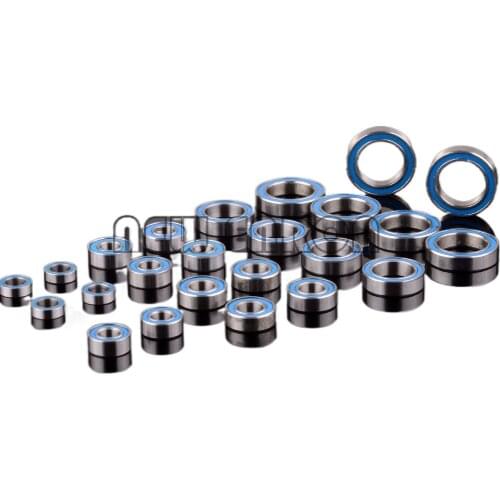 24Pcs Blue Rubber Sealed Ball Bearing Set For RC Car Team Losi TEN-SCTE 52100 Chrome Steel NEW ENRON