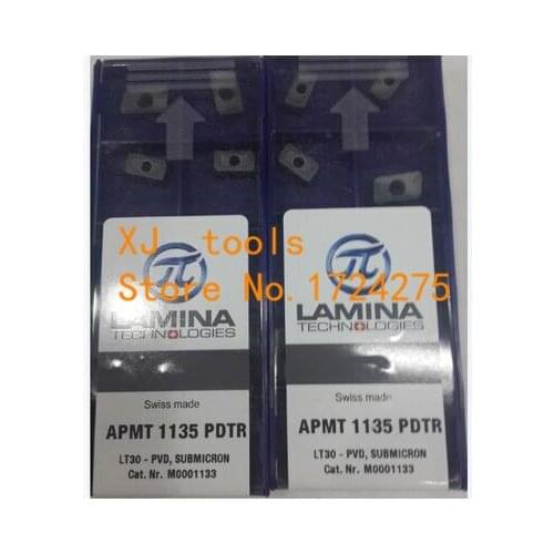 Free Shipping 30pcs APMT1135PDTR LT30 Milling cutter Carbide Inserts for indexable end milling cutter CNC machine