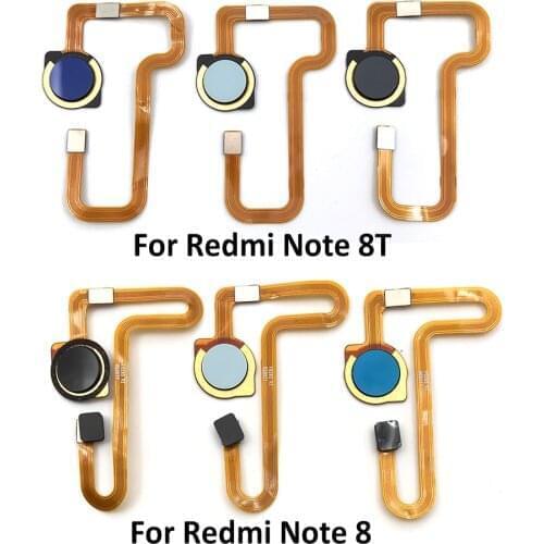 Fingerprint Sensor For Xiaomi Redmi Note 8 Fingerprint Home Button Connection Flex Cable Ribbon For Xiaomi Redmi Note 8T 8 Pro