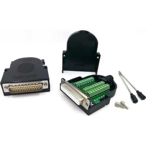 DB25 D-SUB connecotr Male Female plug Terminal Signal Module RS232 PCB Adapter Board