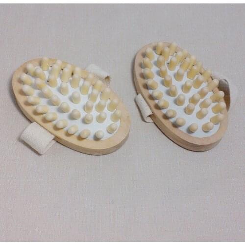 Wooden Massager Body Brush Hand-Held Cellulite Reduction Portable Relieve Tense Muscles Natural Wood Head Scalp Massage Tool 1PC