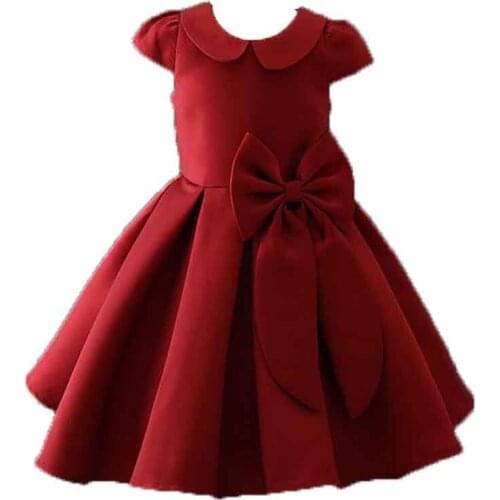 2020 Summer Elegant Birthday Party Dress Childrens Birthday Party Clothes Children Girl Wedding Twill Forging High-end Dress