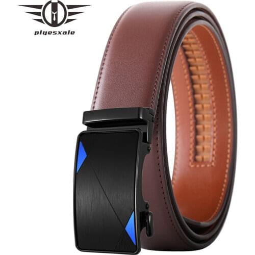 Mens Business Style Belt Fashion Leather Waist Strap Male Automatic Buckle Waistband Men High Quality Belts 130 140 150cm B624