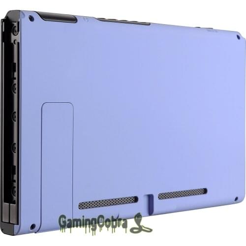 Soft Touch Light Violet Console Back Plate DIY Replacement Housing Shell Case for Nintendo Switch Console with Kickstand ZP309