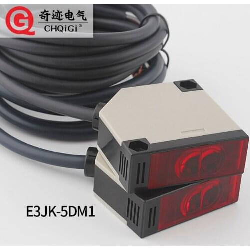 The counter photoelectric switch E3JK-5DM1is close to the infrared sensor 12-24V AC DC normally open square M2 5-10m