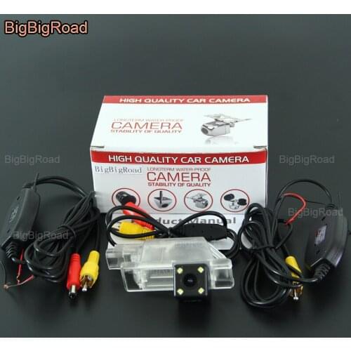 BigBigRoad For Peugeot 301 308 408 508 C5 / Citroen C5 C4 MG3 MG5 Wireless Camera Car Rear View Reverse Parking Camera