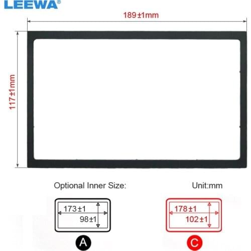 LEEWA Car Radio Stereo Fascia Panel Frame Adapter Fitting Kit For Seat Arosa(1997~2004)/Lbiza(2002~2008) #CA4405