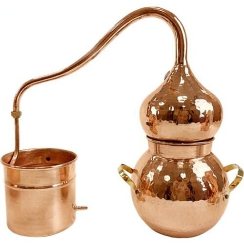 2Lsmall essential oil distiller stove/ induction cooker herb distiller mini red copper essential aromatic oils distiler