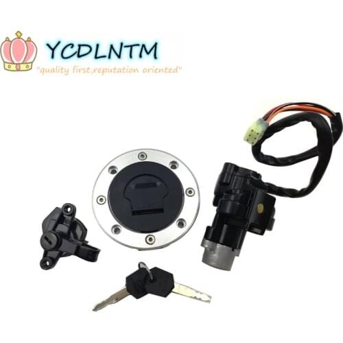 Street Bike Ignition Switch Fuel Gas Cap Seat Lock Key Set For SUZUKI BANDIT GSF600 GSF 600 1995-2004 GSF1200 GSF 1200 1997-2005