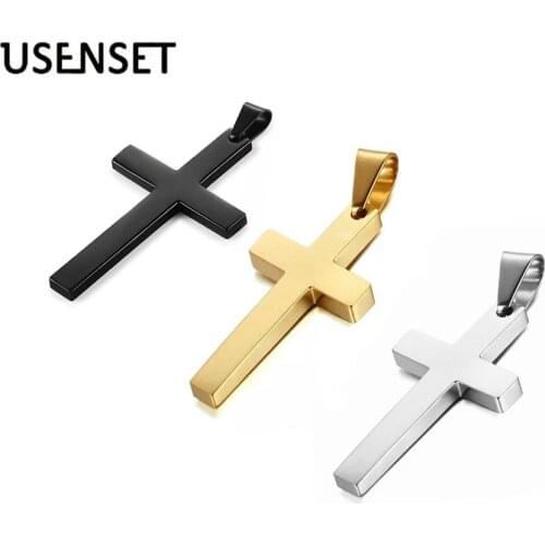 Polishing Cross Pendant DIY Accessories Jewelry 304 Stainless Steel High Quality