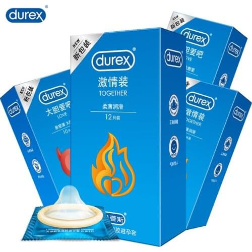 Durex Condoms for Men Natural Rubber Ultra Thin Extra Lubricant Penis Sleeve Condoms Adult Intimate Goods Sex Toys for Couples