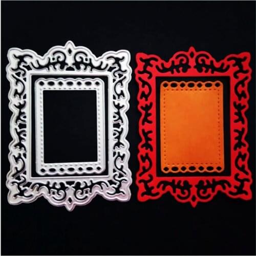 SCD660 Flower Frame Metal Cutting Dies For Scrapbooking Stencils DIY Album Cards Decoration Embossing Folder Die Cuts Tools New