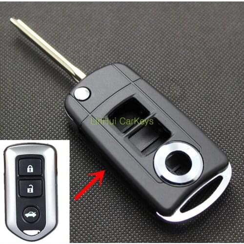 PINECONE for TOYOTA CAMRY 2008 HIGHLANDER YARIS Car Key Shell 3 Buttons Modified Remote Blank Key Case 1 PC