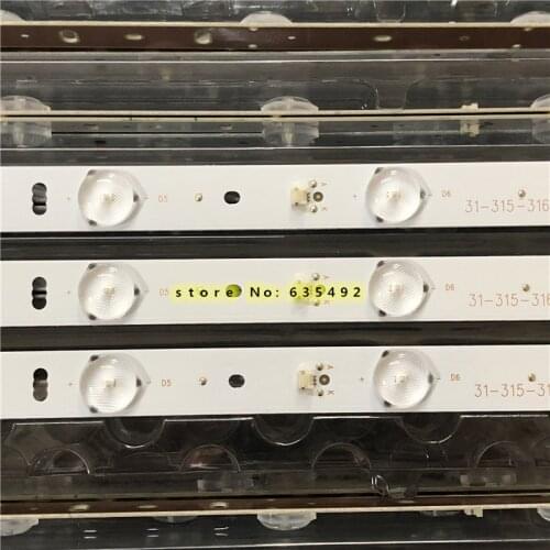 1SET=3PCS LED Backlight For LE32F50 LE32F33 Light Bar ZH32D08-ZC14F-01 1-315-316-33 303XH320031