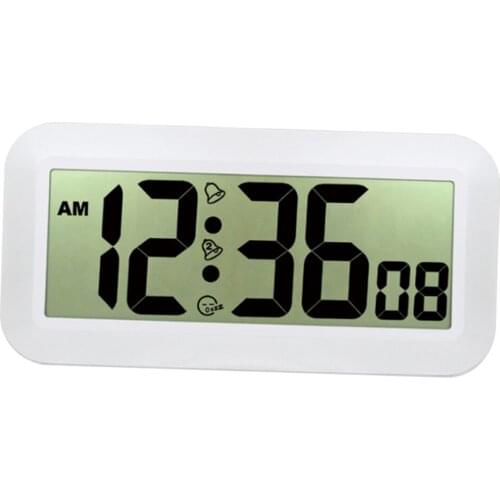 Accurate Large LCD Display Wall Clock Digital Hanging Clock for Home Hotel