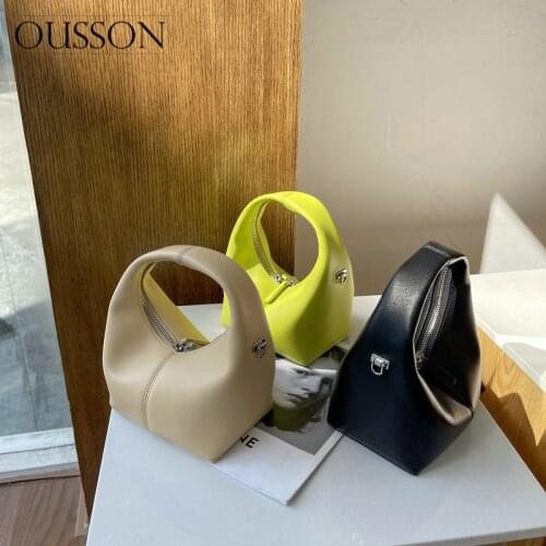 OUSSON Leisure Leather Large Capacity Shoulder Bag Fashion Hobos Bag Multifunctional Tote Handbag For Women